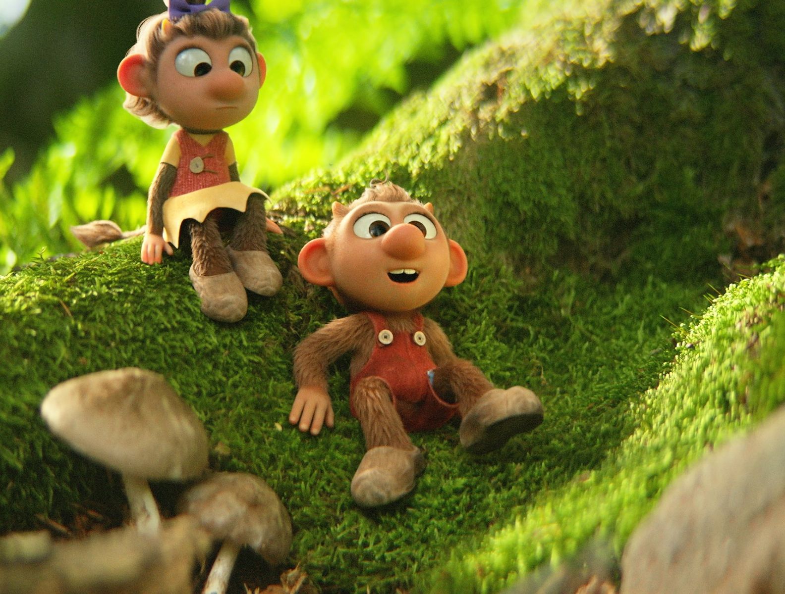 Weit weg von Zuhause: Billy und Borra überlegen, wie sie zurück in die Trollhöhle finden. © Neue Visionen Filmverleih